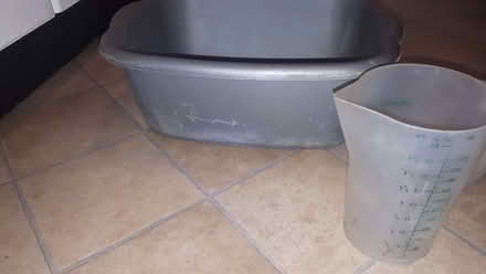 Photo of free Plastic Bowl and 2 Pint Measuring Jug (useful for the garage (Cressex HP12) #1