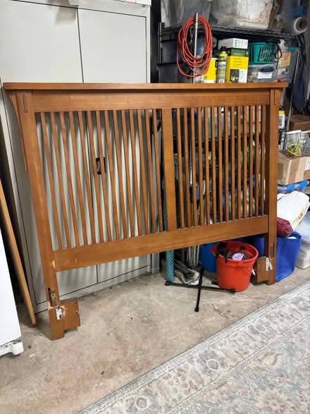 Photo of free Queen headboard & nightstand (Hilltown) #1