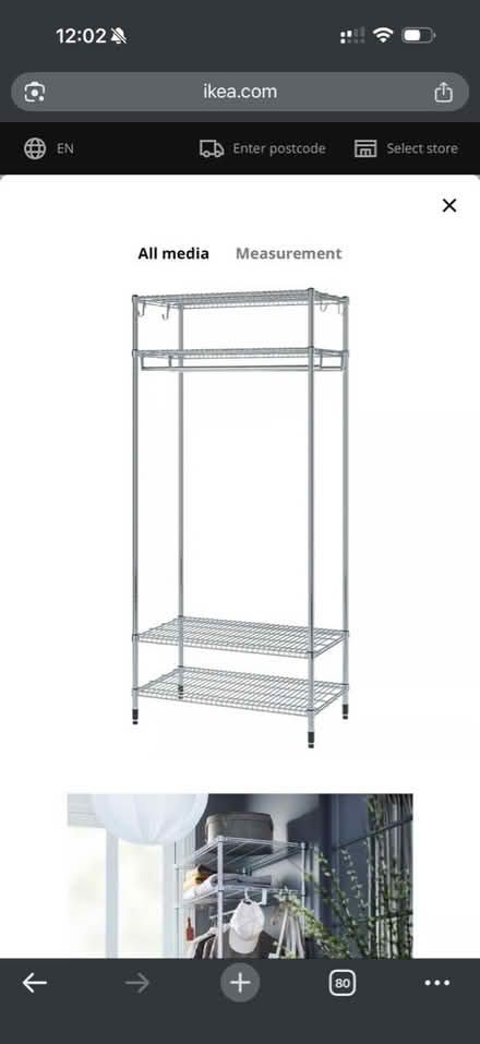 Photo of Tall clothing rail (Ss14) #2