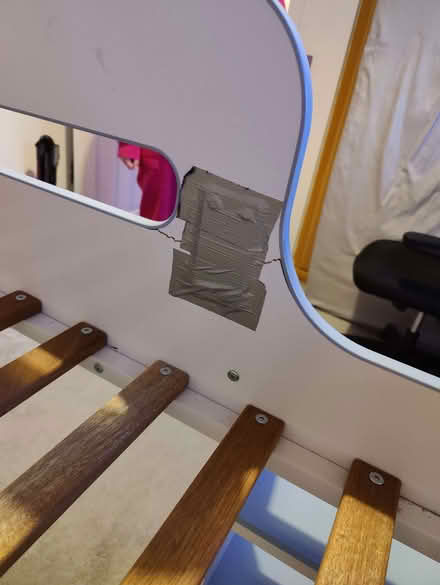 Photo of free Cabin mid sleeper bed, with desk and shelves (Dickens Heath B90) #2