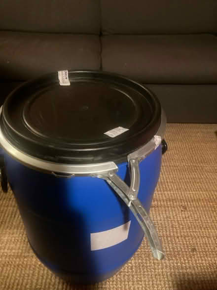 Photo of free 30 Litre Open Top Blue Plastic Drum (Lower Clapton) #2
