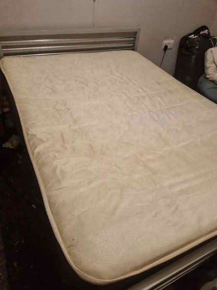 Photo of free Metal bed frame and mattress (Tern Hill) #2