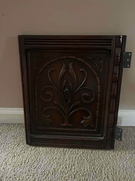 Photo of free Wood panel with door knocker (Royal Oak, MI) #1