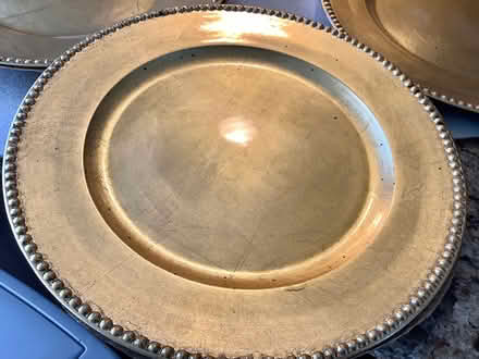 Photo of free 13 Inch Gold Charger Plates (Palos Park) #2