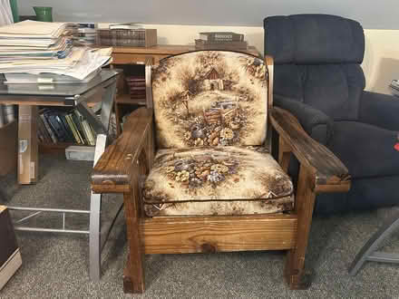 Photo of free Vintage Rocking Armchair & Ottoman (Woodbine, NJ) #1
