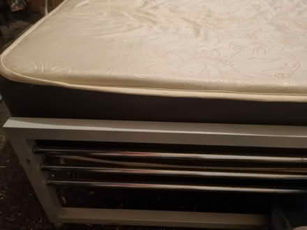 Photo of free Metal bed frame and mattress (Tern Hill) #1