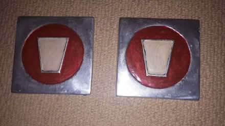 Photo of free Pair of Metal Drink Coasters - Good Condition (Cressex HP12) #1
