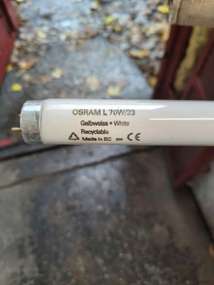 Photo of free 6 X Osram white light tubes L70/23 (Beech road, chorlton) #1