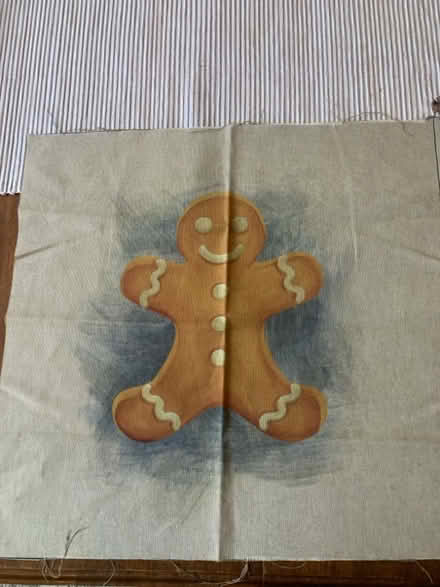 Photo of free Gingerbread Man Cushion Panel (Bakewell DE45) #1