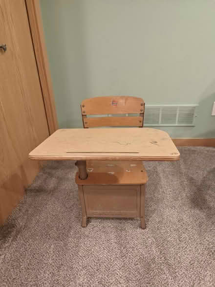 Photo of free Small school desk (Ann Arbor NE) #1