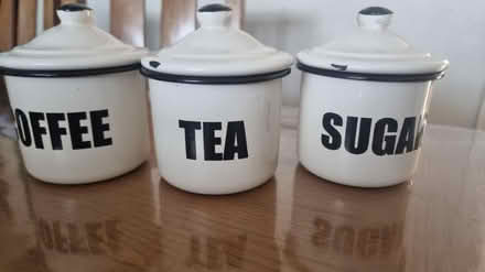 Photo of free Tea coffee sugar cannisters (Fox Hollies B27) #1