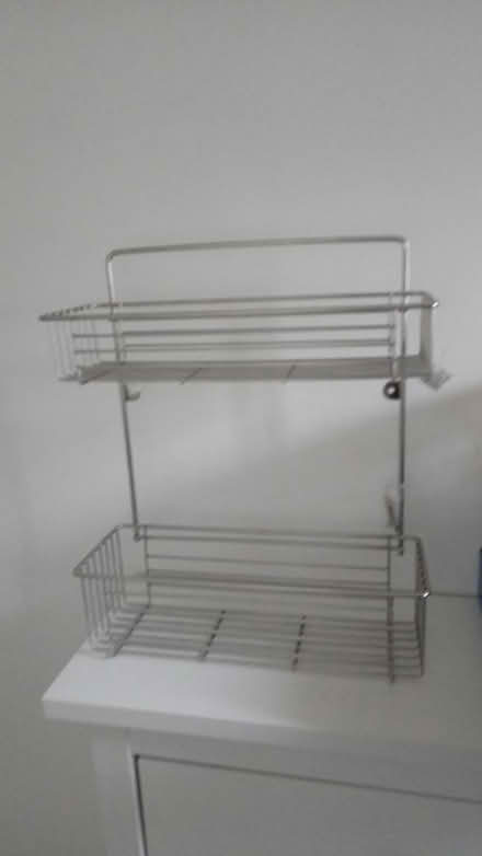 Photo of free Chrome bathroom/storage rack (Horsham, Nr Forest School) #1