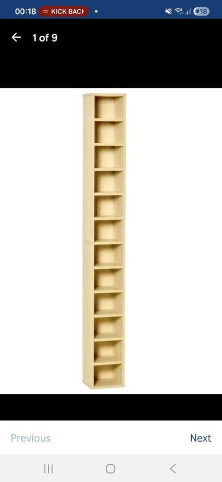 Photo of free Tall shelving/cd/dvd/display unit (Hayes UB3 2) #1