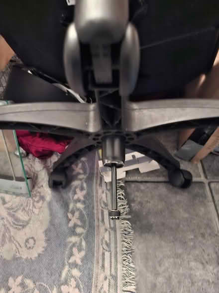 Photo of free Black fake leather computer chair (Garforth LS25) #2