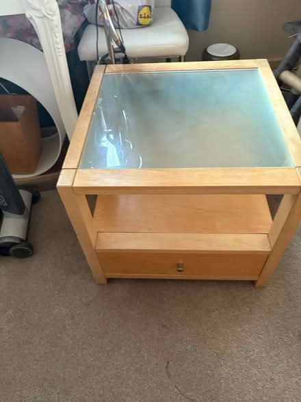 Photo of free Fab light wood & glass coffee table (Parkstone BH14) #2
