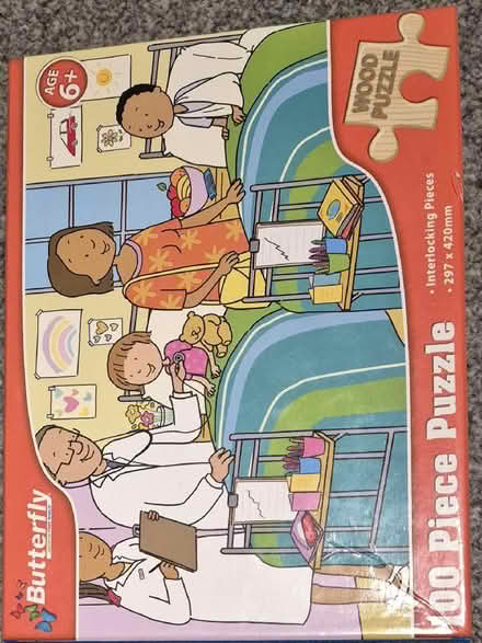 Photo of free Wooden puzzle set (at the hospital) (Bedwell SG1) #1