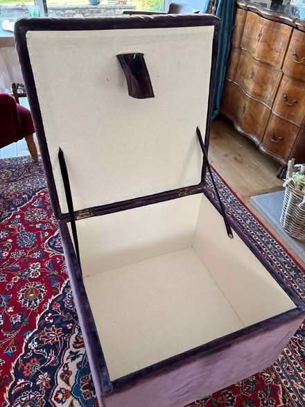 Photo of free Upholstered box storage or footstool (Pitsford) #2