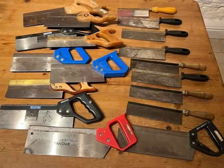 Photo of free Large collection of tenon saws (Hinton Charterhouse) #1