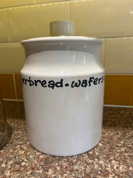 Photo of free A biscuit barrel and three decorative jars (Gamston NG2) #3