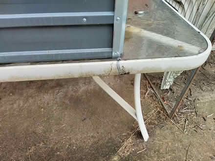 Photo of free large glass topped outdoor table (Whalan. NSW 2770) #2