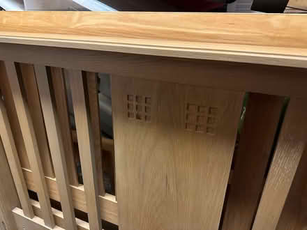 Photo of free Oak Headboard for double divan bed (Ingatestone) #3