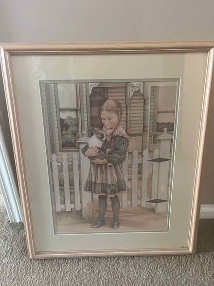 Photo of free Framed little girl and rabbit (Royal Oak, MI) #1