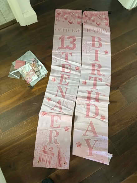 Photo of free Birthday banner age 13 Girl (Coney Hall BR4) #1