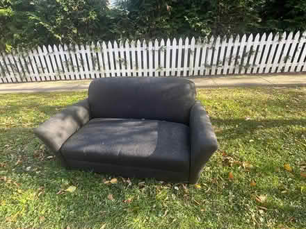 Photo of free Black loveseat (Chevy Chase DC) #1