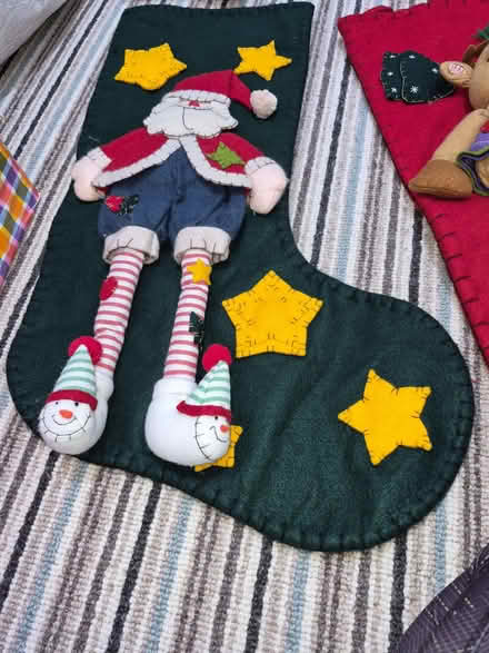 Photo of free 2 Large felt Christmas stockings (Clitheroe BB7) #4