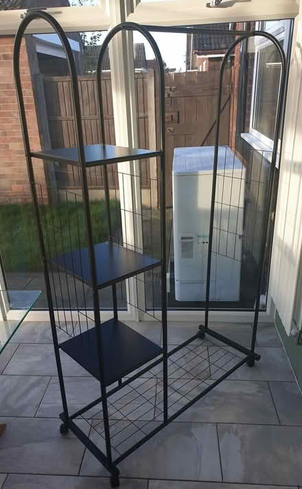 Photo of free Black Metal Clothes Rail-Shelves (Bracebridge Heath) #1