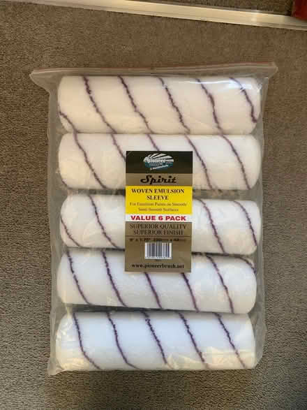 Photo of free 6 pack of paint roller sleeves (Upper Sydenham SE26) #1