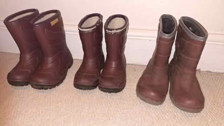 Photo of free 3 sets of Kids Wellies (South Wimbledon / Merton SW19) #1
