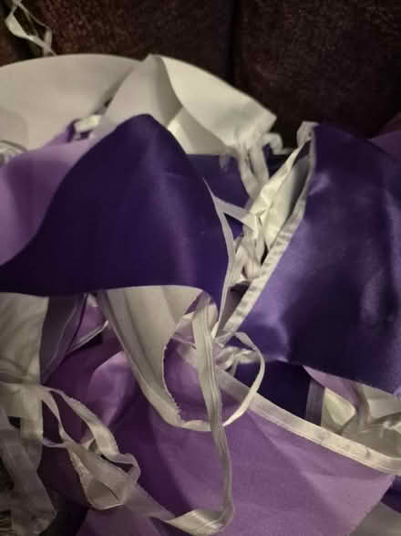 Photo of free Purple and white bunting (Hollinswood TF3) #1