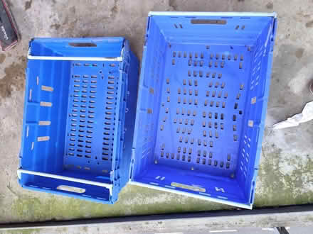 Photo of free Blue plastic boxes (Spire of Dublin) #1