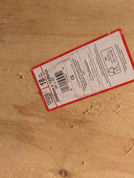 Photo of free 18mm plywood (Oakwood, LS8) #2