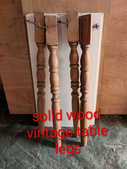Photo of free Solid wood vintage table legs (Oakwood, LS8) #1