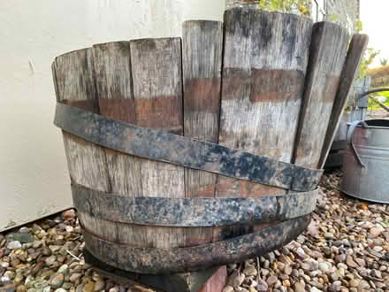 Photo of free Half Wooden Barrel (Weston LD7) #1