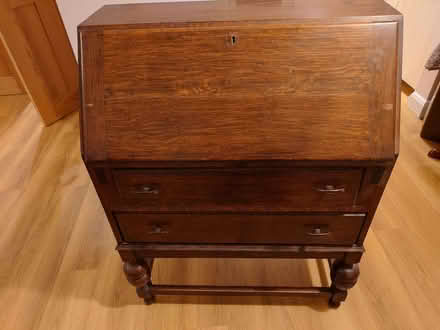 Photo of free Small vintage oak desk (Caterham CR3) #4