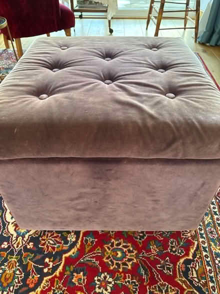 Photo of free Upholstered box storage or footstool (Pitsford) #1
