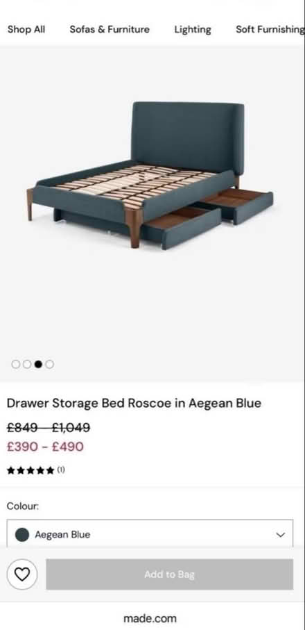 Photo of free King size bed frame (Albany park DA14) #1