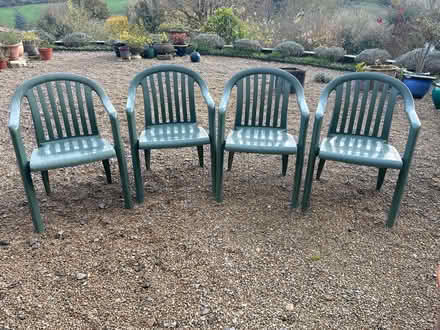 Photo of free 4 garden chairs (South Woodchester GL5) #1