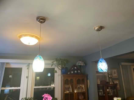 Photo of free 2 pendant lights (Methuen) #2