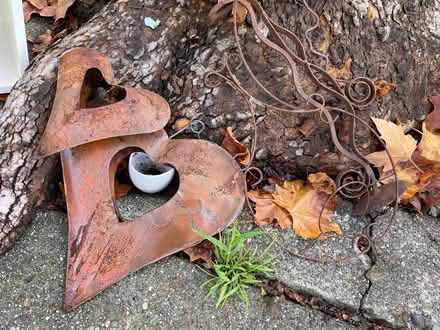 Photo of free Rustic metal heart-shaped Hanging (6 G street, San Rafael) #1