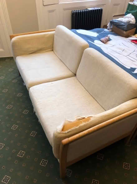 Photo of free Natural-coloured Sofa (Essex Road N1) #2