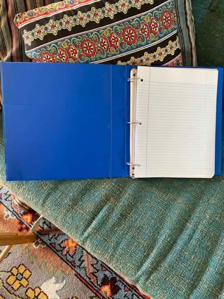Photo of free 1.5” Blue Binder (Ashby & Sacramento) #1