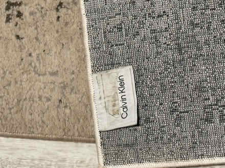 Photo of free Calvin Klein grey/cream rug (L16 Childwall) #2