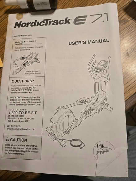 Photo of free Elliptical (Warren Common and Hoover) #3