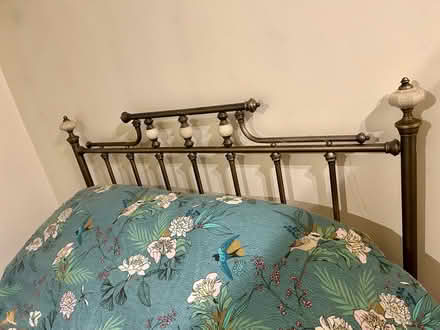 Photo of free 5ft Metal Headboard & Divan (RH13) #2