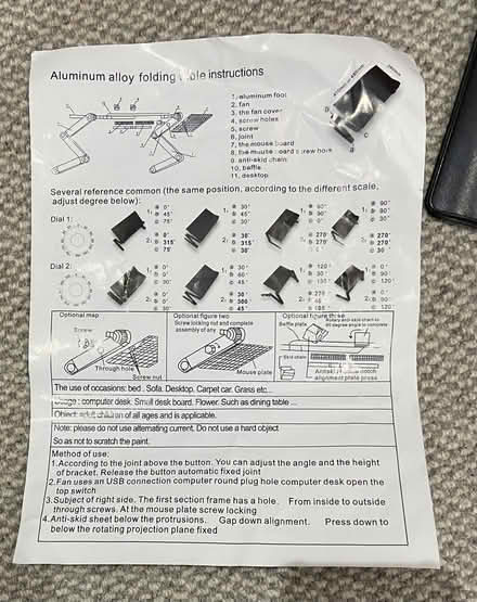 Photo of free Adjustable table top laptop shelf (Stratford-upon-Avon CV37) #2
