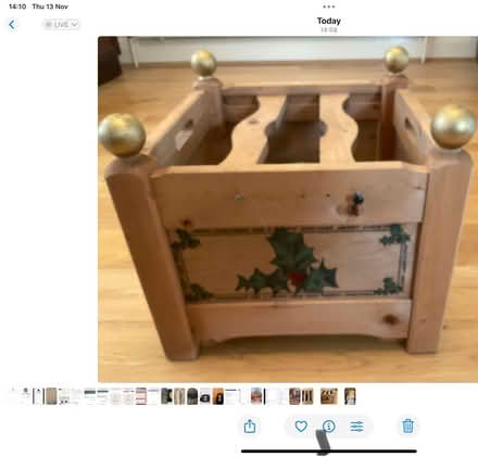 Photo of free Wooden Box Stand for Christmas Tree (Wallington PO16) #2